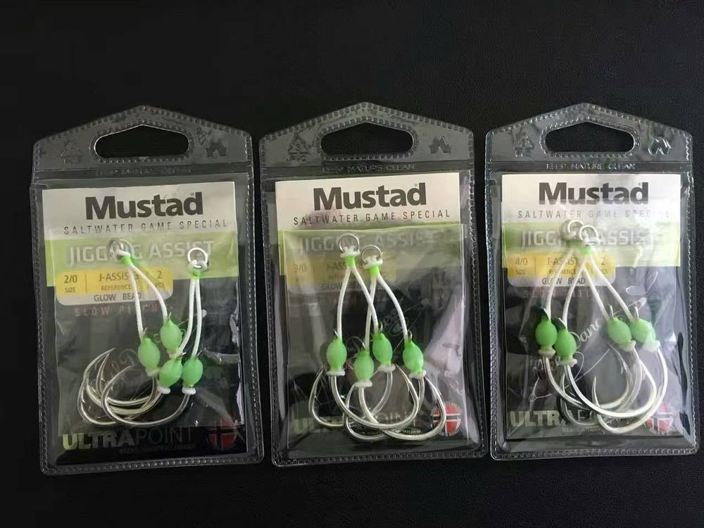Mustad Slow Pitch Double Jigging Assist Rig Hooks #2/0 2pcs – Sonee Hardware