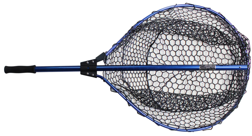 Fishing Net Soft Silicone Fish Landing Net Pole Handle Nets} Cm Fishing K9J8